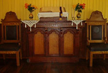 Restored altar, St Aidans