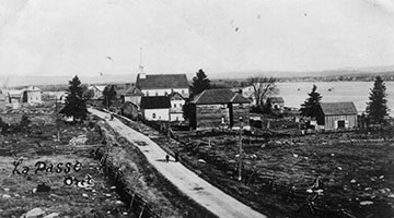 Old picture of road going into Lapasse